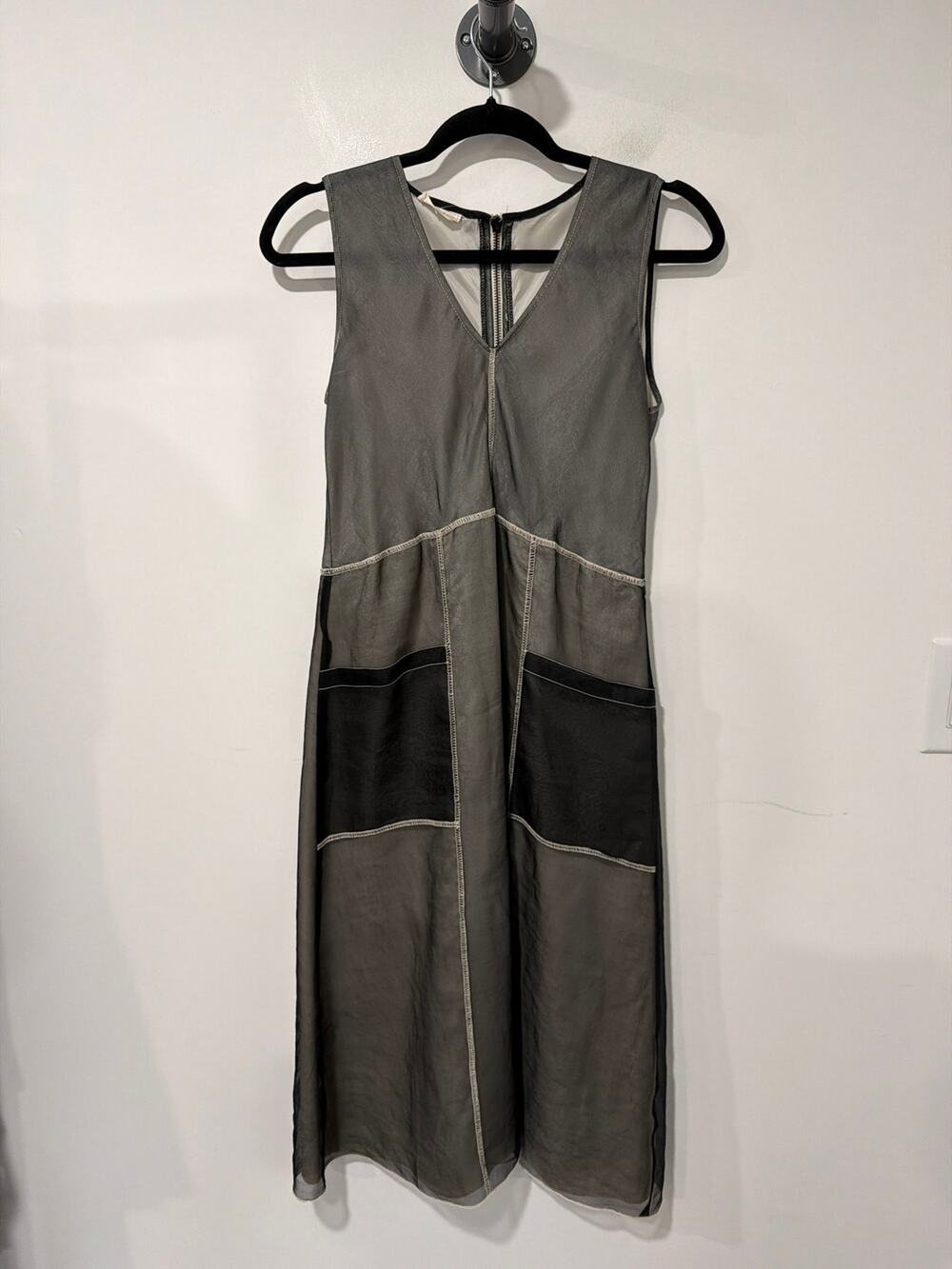 Neesh Dress Sleeveless Gray Black Size XS